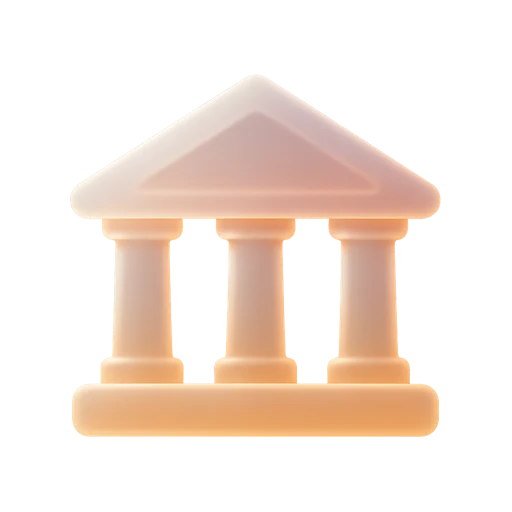 Relay illustration of a bank building
